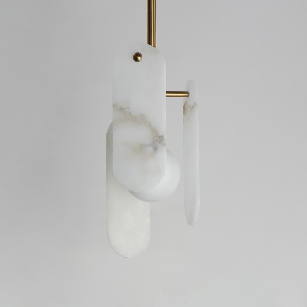 Studio M MEGALITH - STONE SM24811WANAB Pendant - Natural Aged Brass