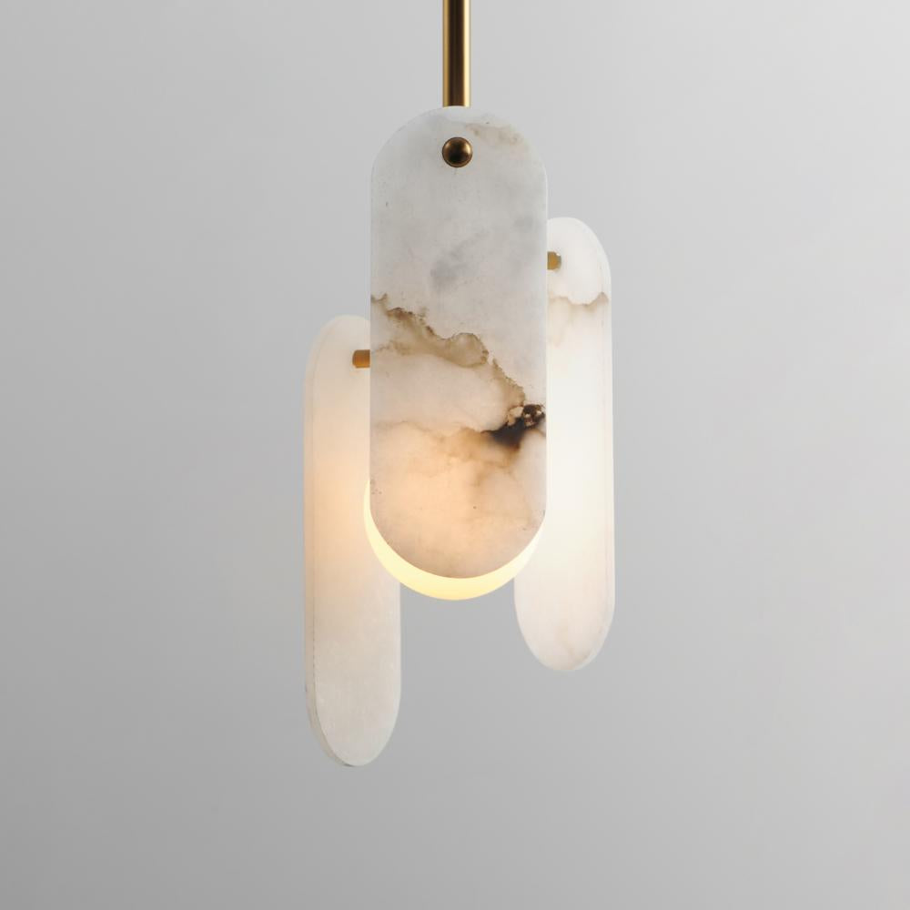 Studio M MEGALITH - STONE SM24811WANAB Pendant - Natural Aged Brass