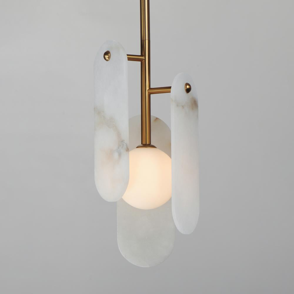 Studio M MEGALITH - STONE SM24811WANAB Pendant - Natural Aged Brass