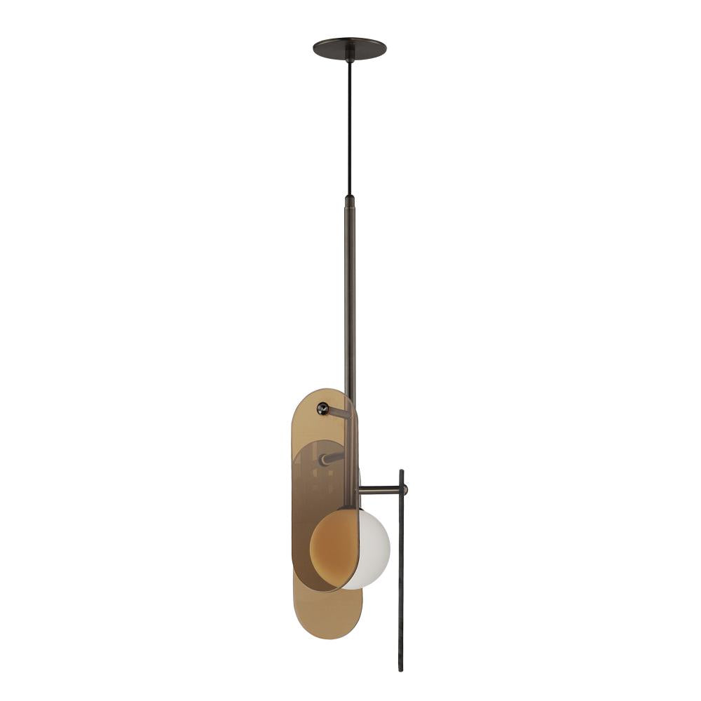 Studio M MEGALITH - GLASS SM24812AMBBZ Pendant - Brushed Bronze