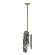 Studio M MEGALITH - STONE SM24812ARYNAB Pendant - Natural Aged Brass