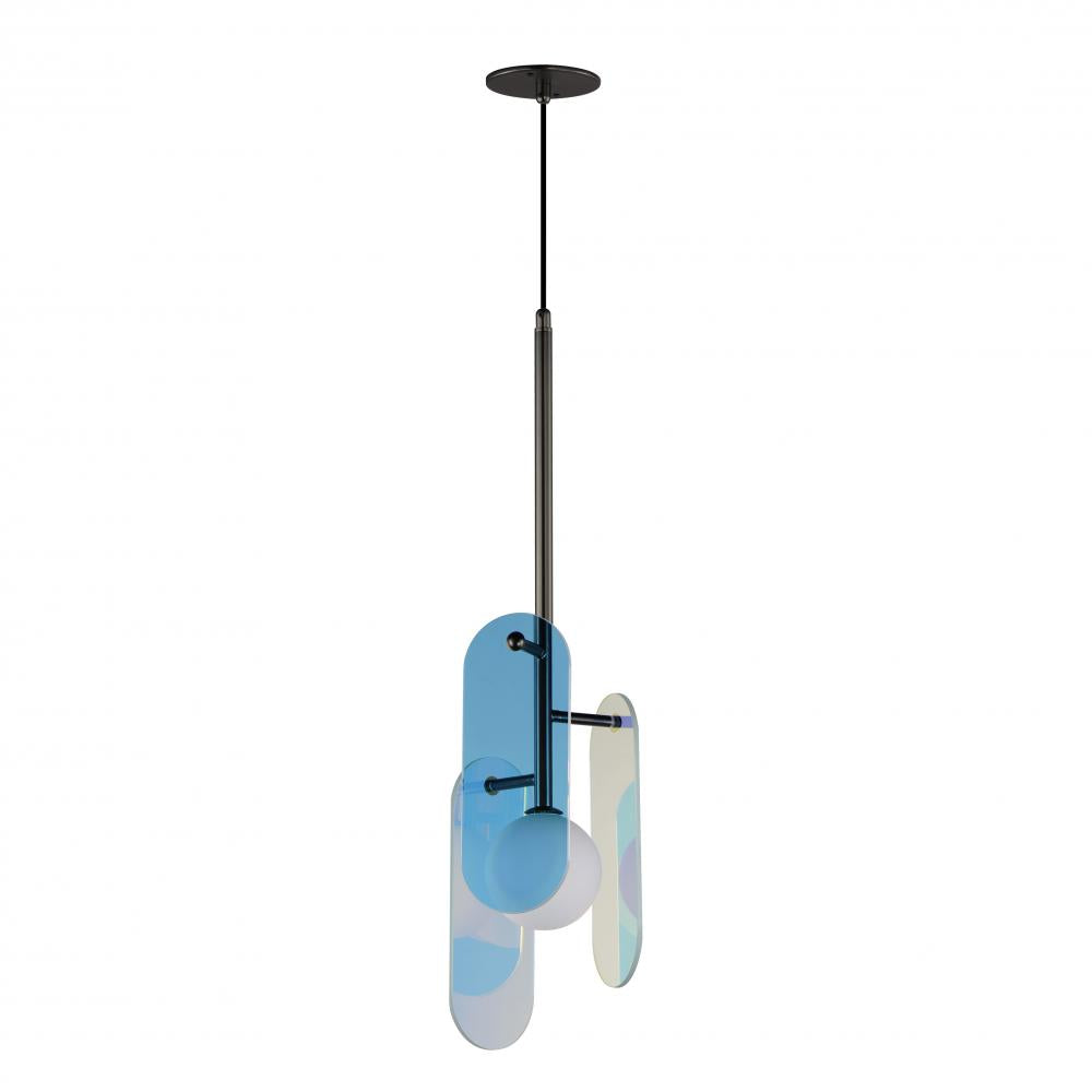 Studio M MEGALITH - GLASS SM24812DCGM Pendant - Gunmetal