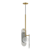 Studio M MEGALITH - GLASS SM24812MSKNAB Pendant - Natural Aged Brass