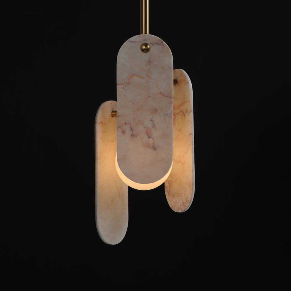 Studio M MEGALITH - STONE SM24812RJNAB Pendant - Natural Aged Brass