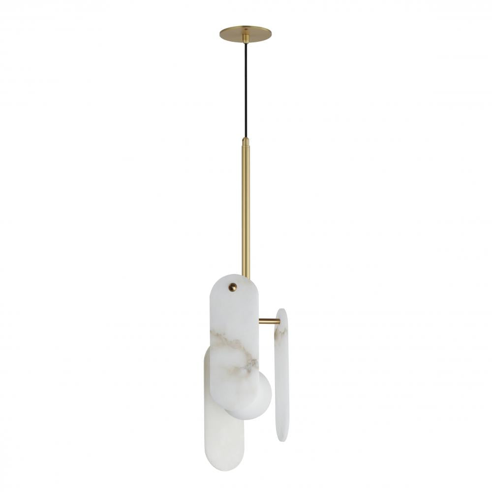 Studio M MEGALITH - STONE SM24812WANAB Pendant - Natural Aged Brass