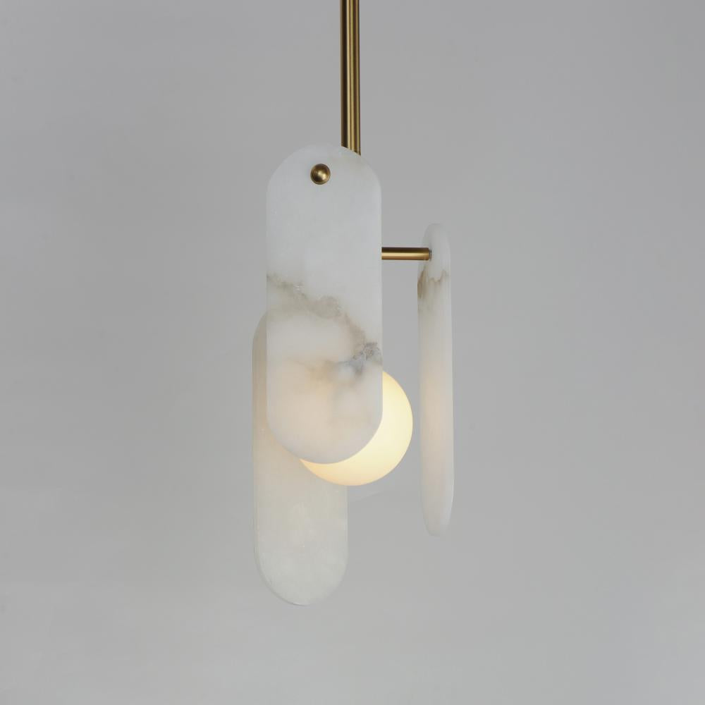 Studio M MEGALITH - STONE SM24812WANAB Pendant - Natural Aged Brass