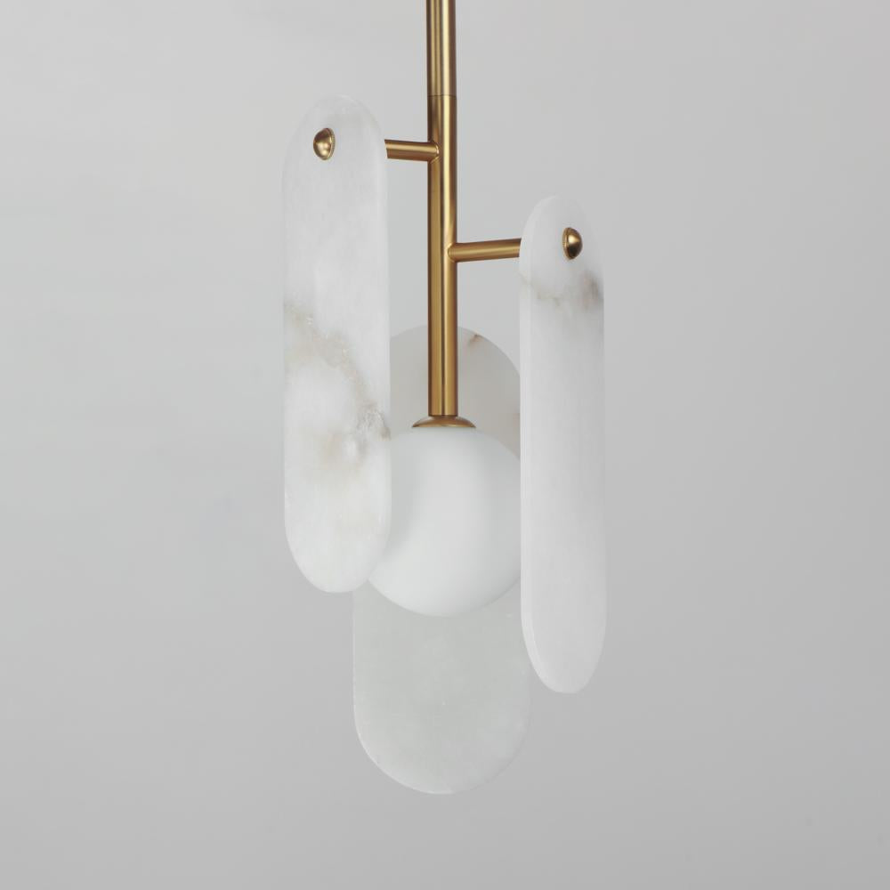 Studio M MEGALITH - STONE SM24812WANAB Pendant - Natural Aged Brass