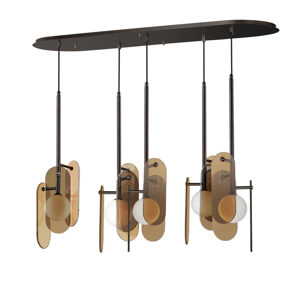 Studio M MEGALITH - GLASS SM24815AMBBZ Pendant - Brushed Bronze