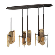 Studio M MEGALITH - GLASS SM24815AMBBZ Pendant - Brushed Bronze