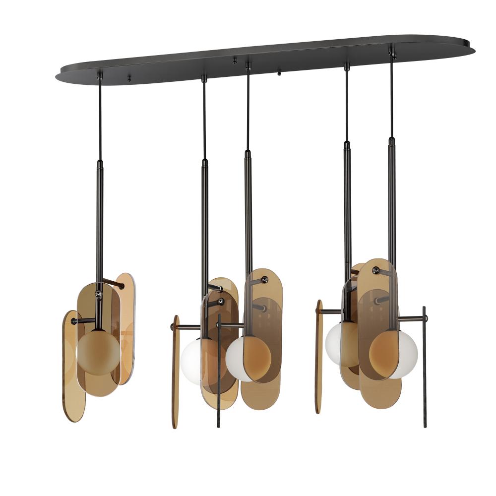 Studio M MEGALITH - GLASS SM24815AMGM Pendant - Gunmetal