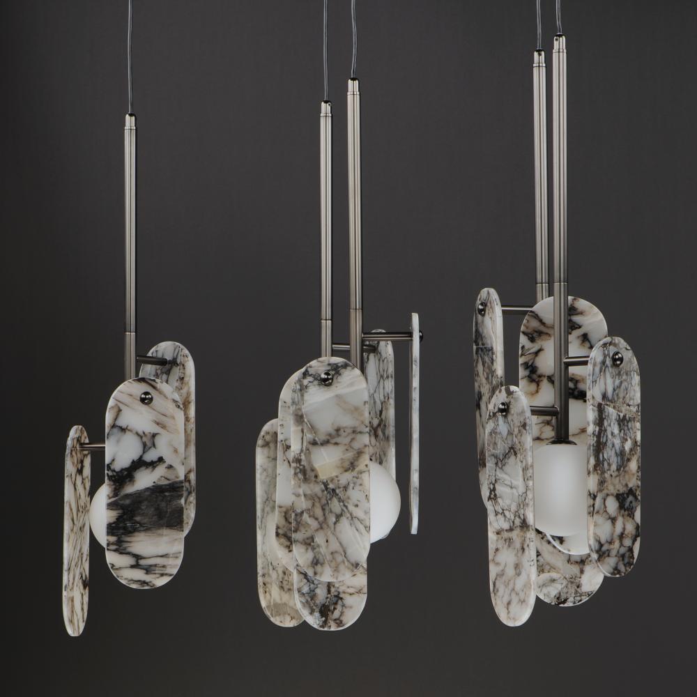 Studio M MEGALITH - STONE SM24815ARYGM Pendant Traditional - Gunmetal