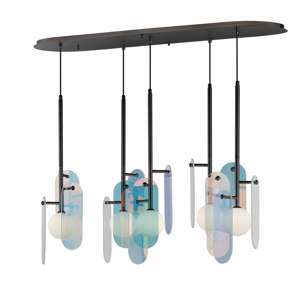 Studio M MEGALITH - GLASS SM24815DCGM Pendant Traditional - Gunmetal