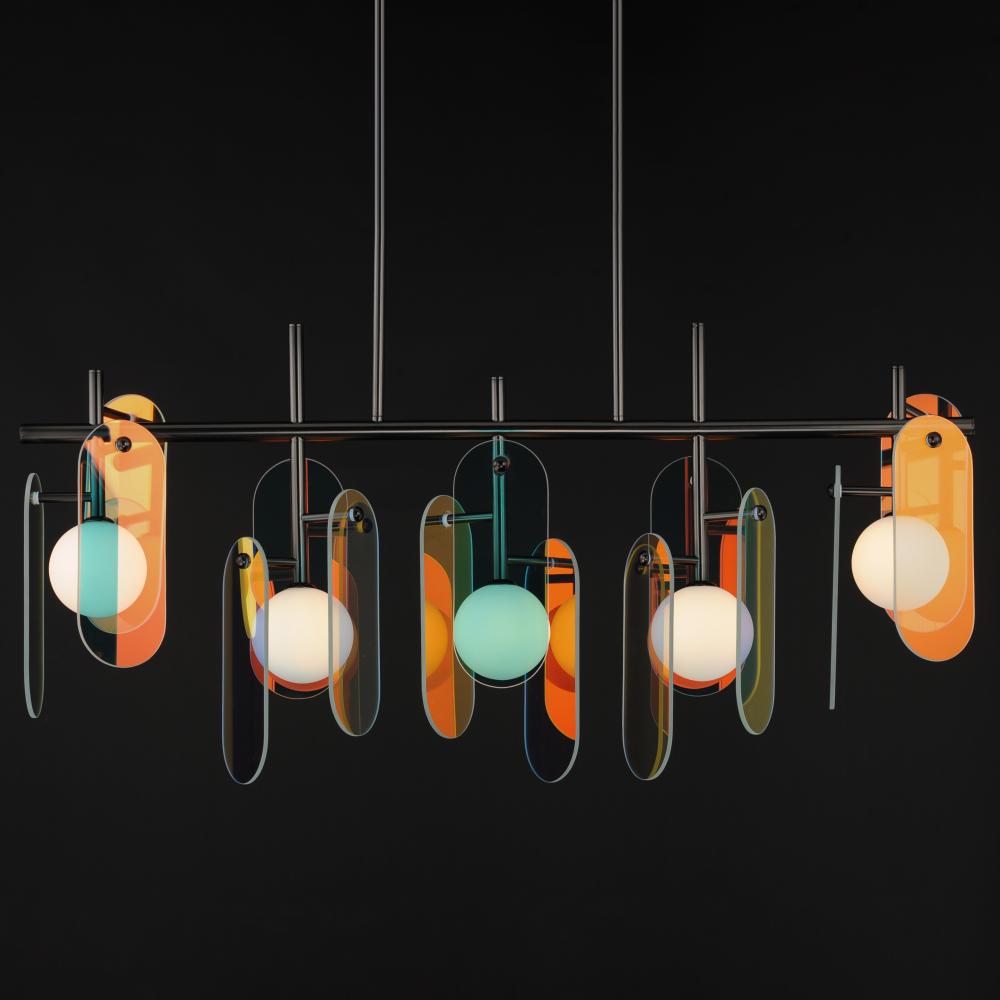 Studio M MEGALITH - GLASS SM24825DCGM Pendant - Gunmetal