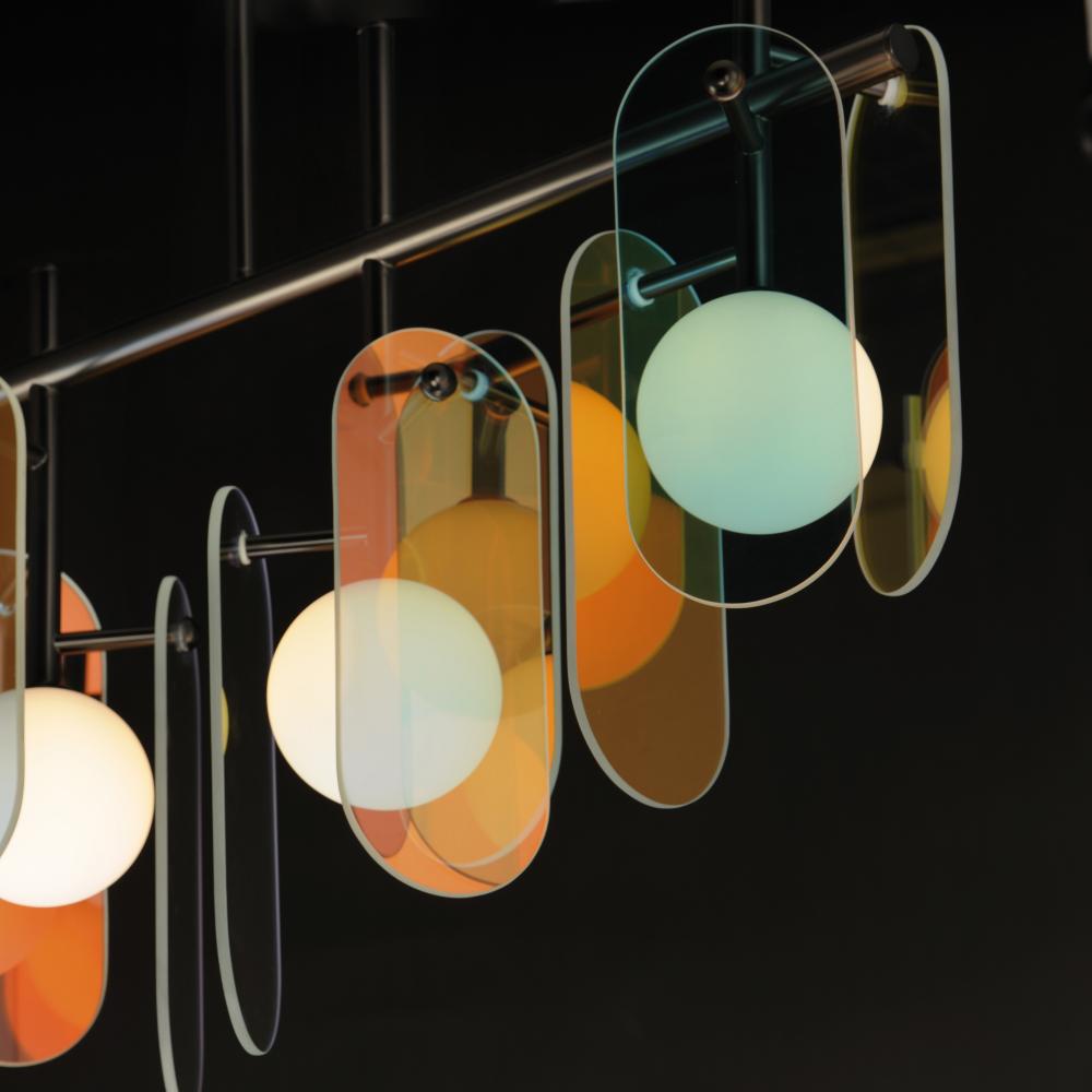 Studio M MEGALITH - GLASS SM24825DCGM Pendant - Gunmetal