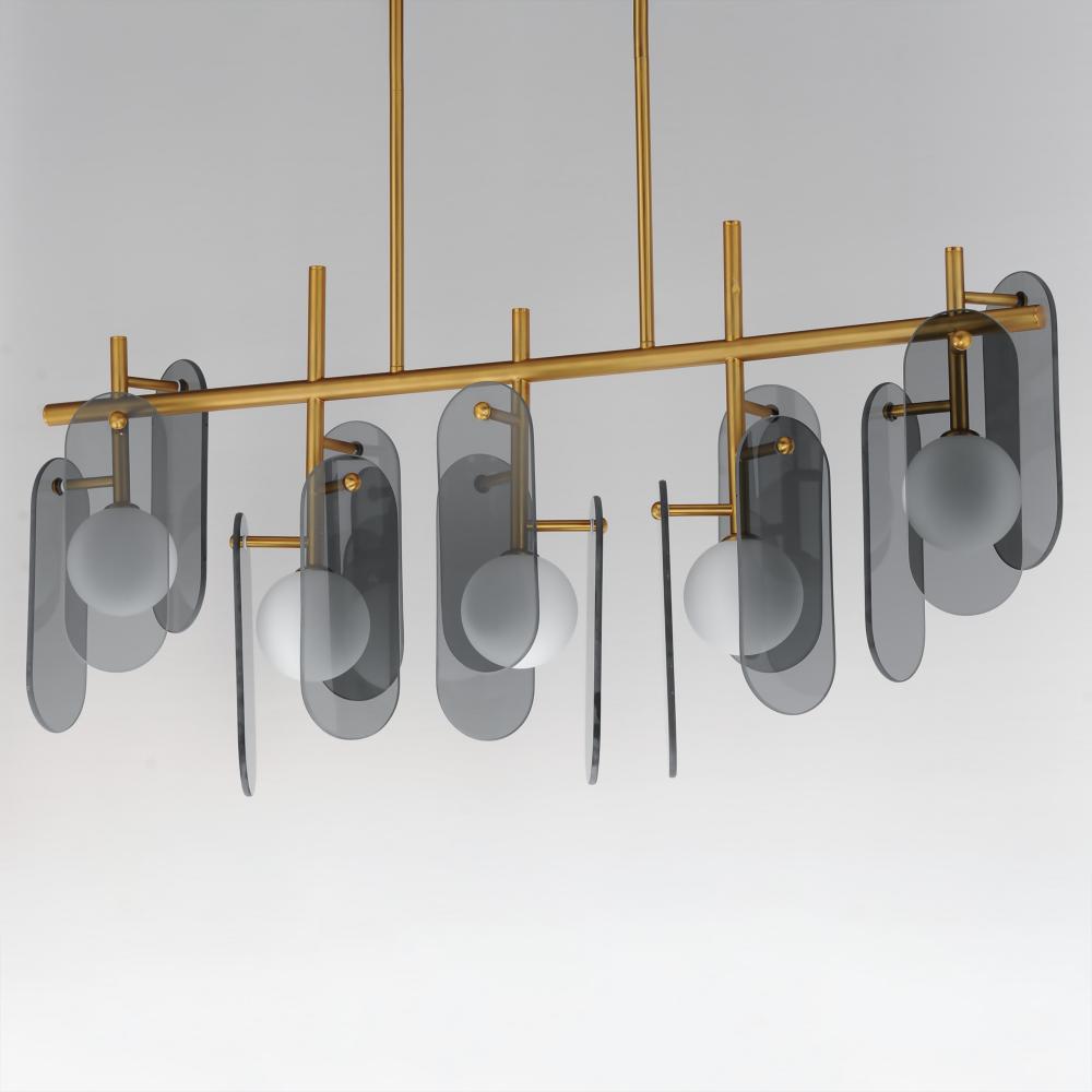 Studio M MEGALITH - GLASS SM24825MSKNAB Pendant - Natural Aged Brass