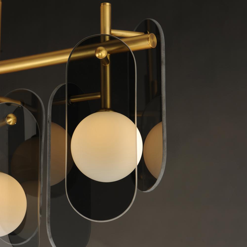 Studio M MEGALITH - GLASS SM24825MSKNAB Pendant - Natural Aged Brass