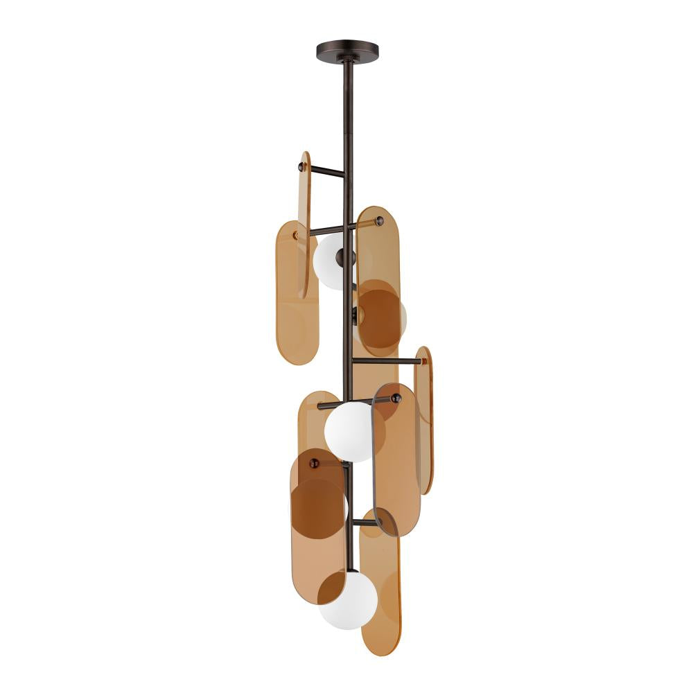 Studio M MEGALITH - GLASS SM24827AMBBZ Pendant - Brushed Bronze