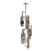 Studio M MEGALITH - STONE SM24827ARYNAB Pendant - Natural Aged Brass