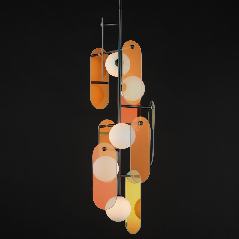 Studio M MEGALITH - GLASS SM24827DCGM Pendant - Gunmetal