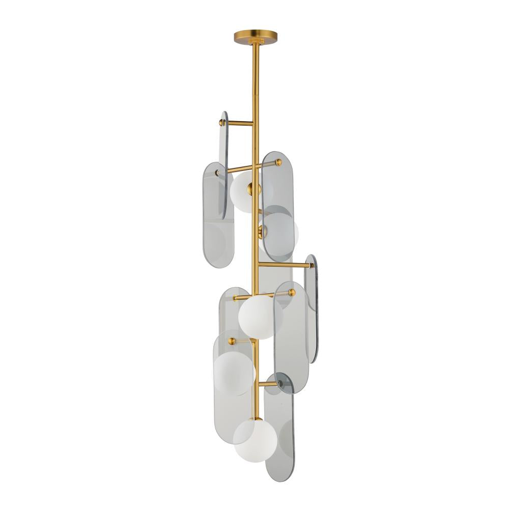 Studio M MEGALITH - GLASS SM24827MSKNAB Pendant - Natural Aged Brass