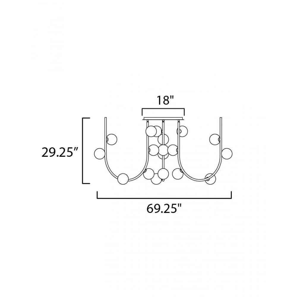 Studio M CONTOUR MTO SM24963WT Chandelier - White