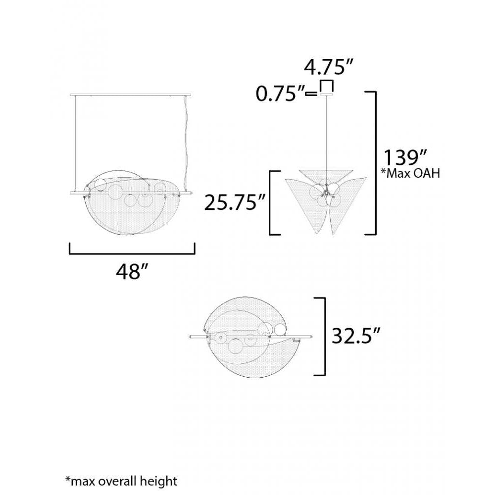 Studio M CHIPS SM32305SWNAB Pendant Traditional - Natural Aged Brass