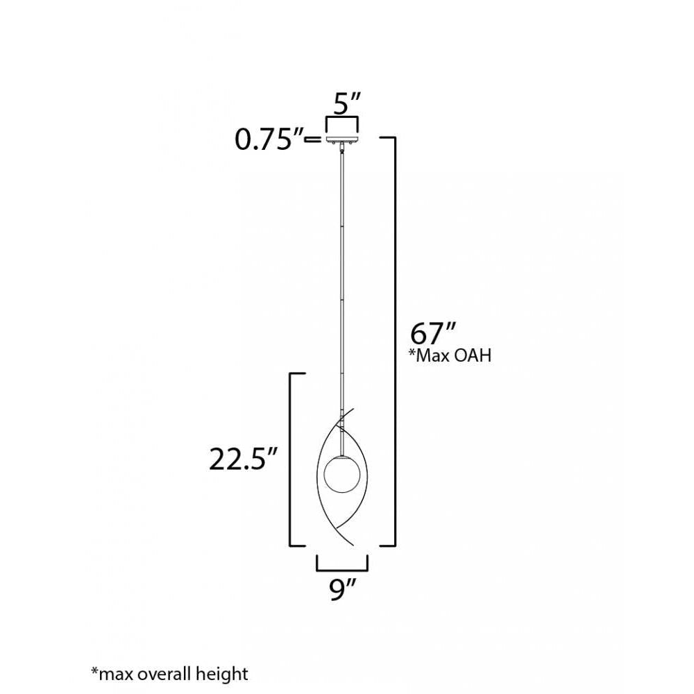 Studio M CHIPS SM32361SWMW Pendant Traditional - Matte White