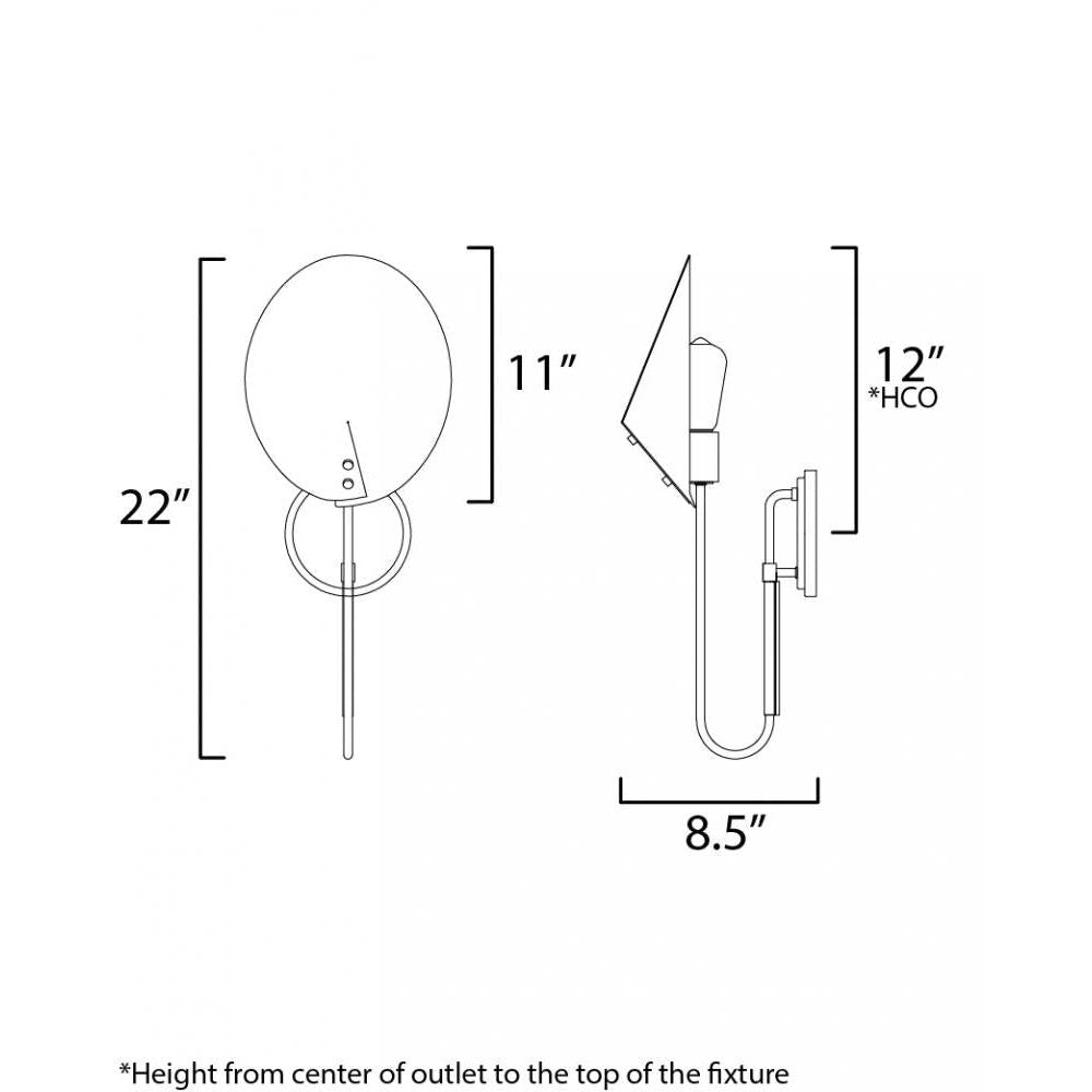 Studio M CAVALIER SM81800NAB Sconce Traditional - Natural Aged Brass