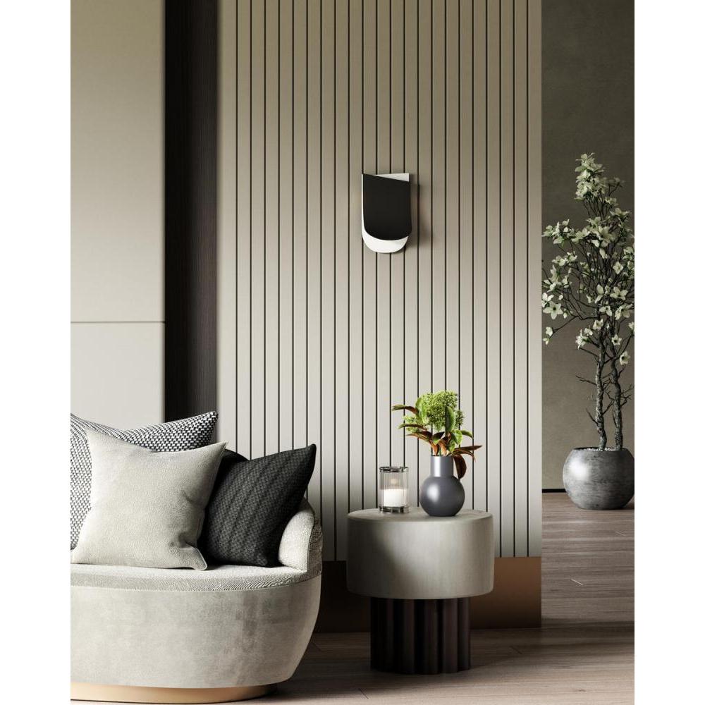 Kuzco Sonder 6-in Wall Sconce, LED, Black/White