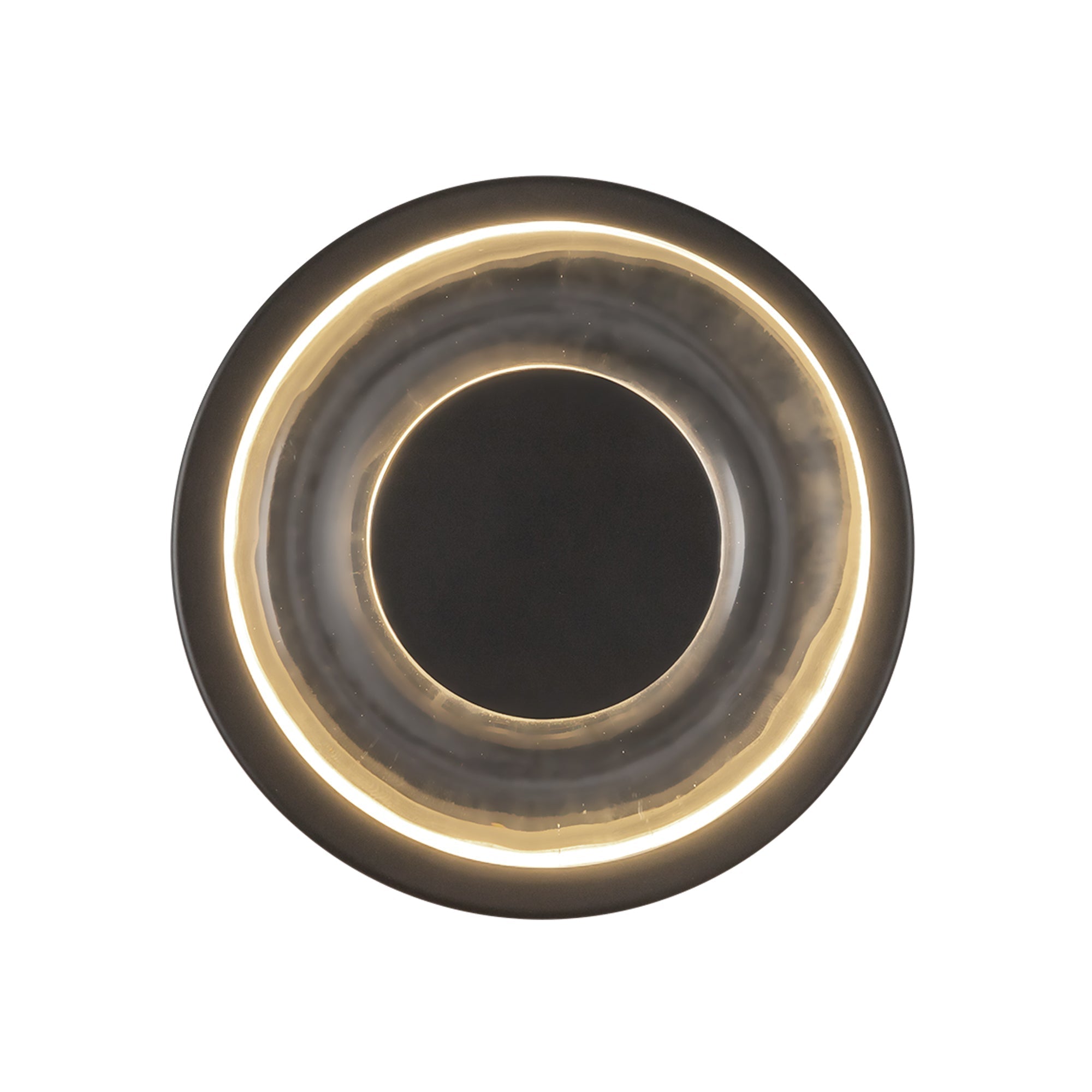 Kuzco Stephord WS97204-BK/CL Wall Sconce, UL Damp Rated, Black/Clear Glass