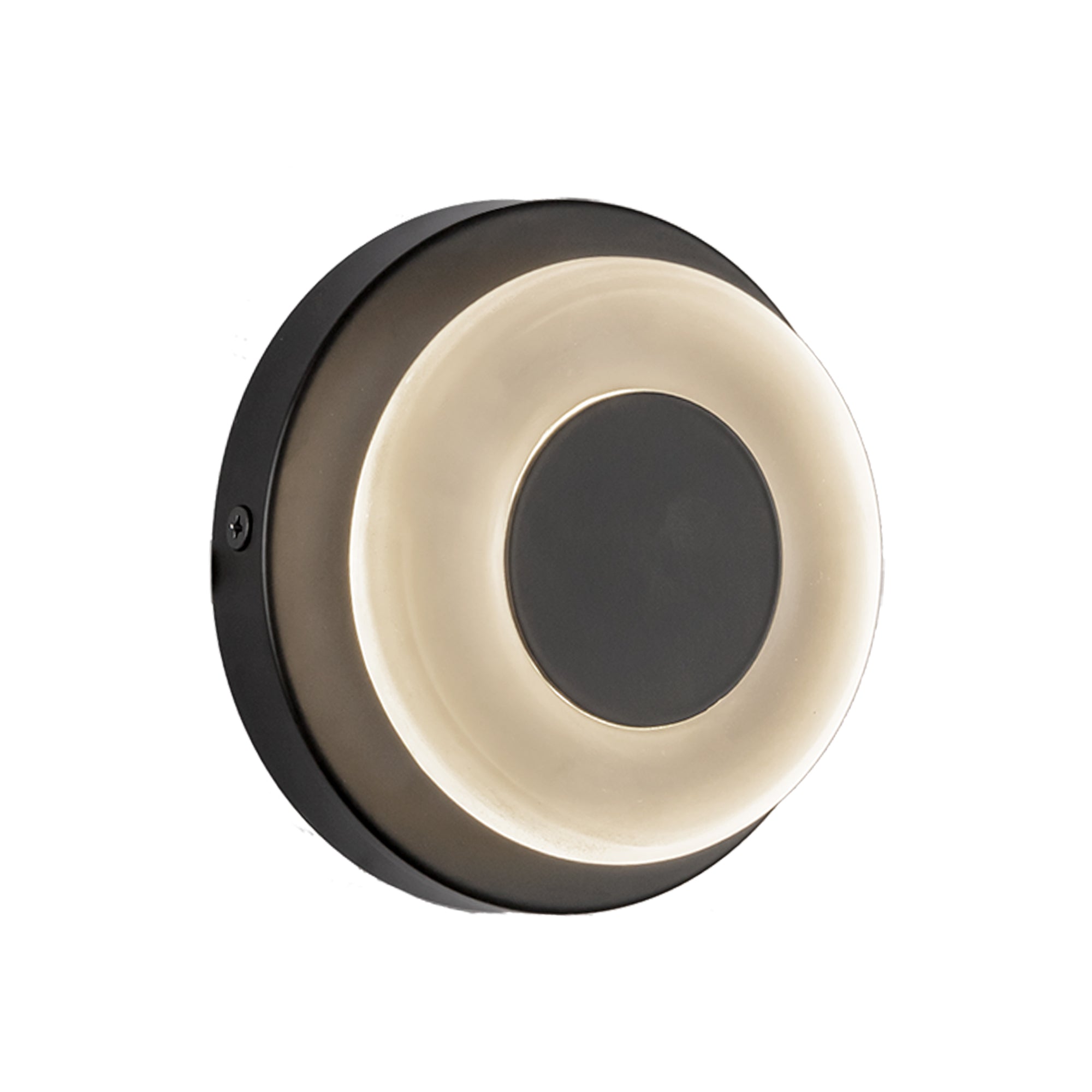 Kuzco Stephord WS97204-BK/FR Wall Sconce, LED, Black/Frosted Glass