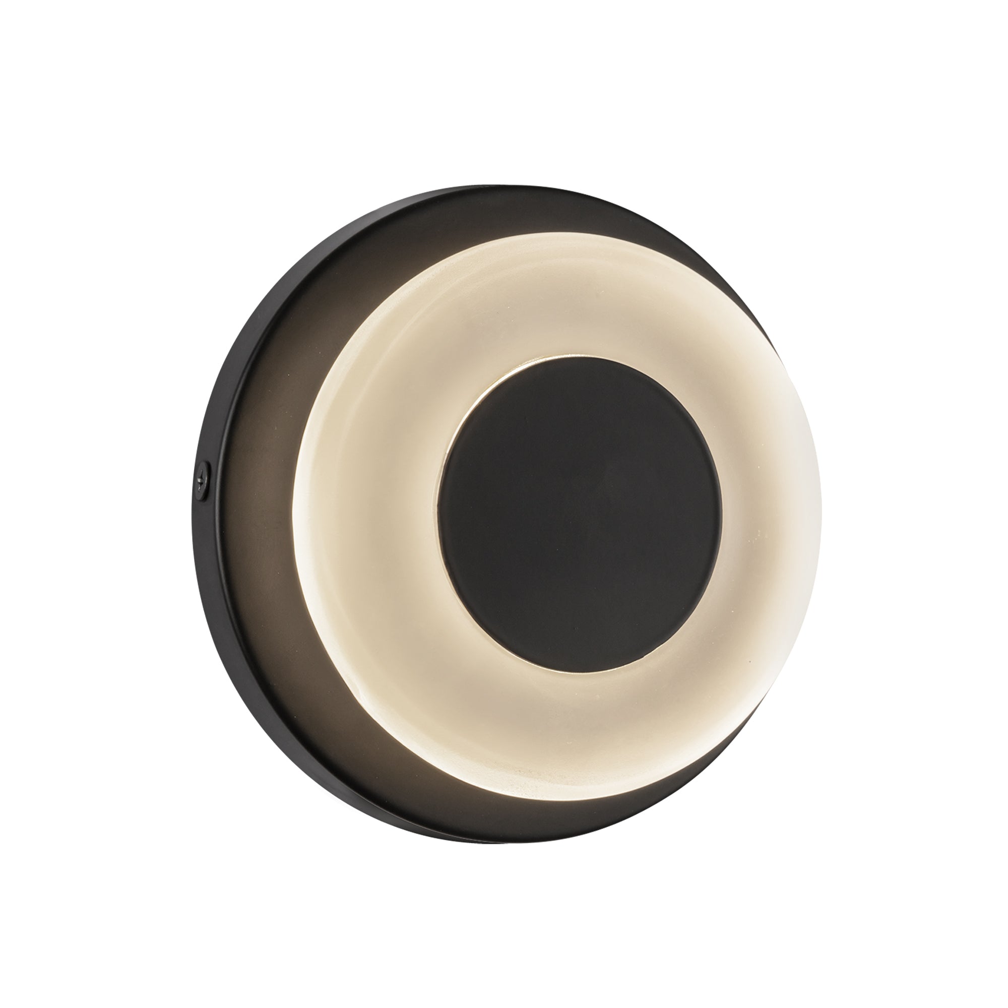 Kuzco Stephord WS97204-BK/FR Wall Sconce, LED, Black/Frosted Glass