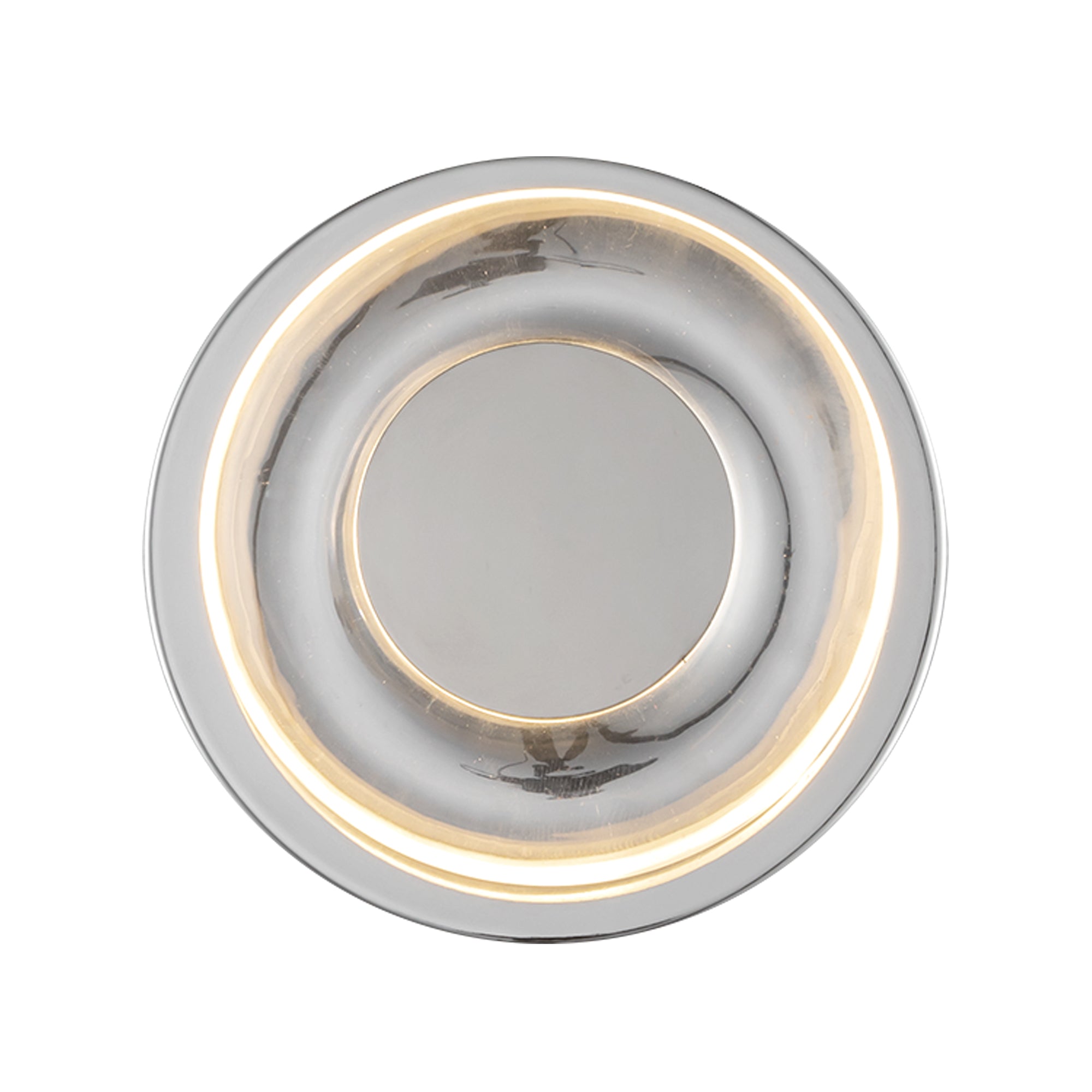 Kuzco Stephord WS97204-CH/CL Wall Sconce, UL Damp Rated, Chrome/Clear Glass