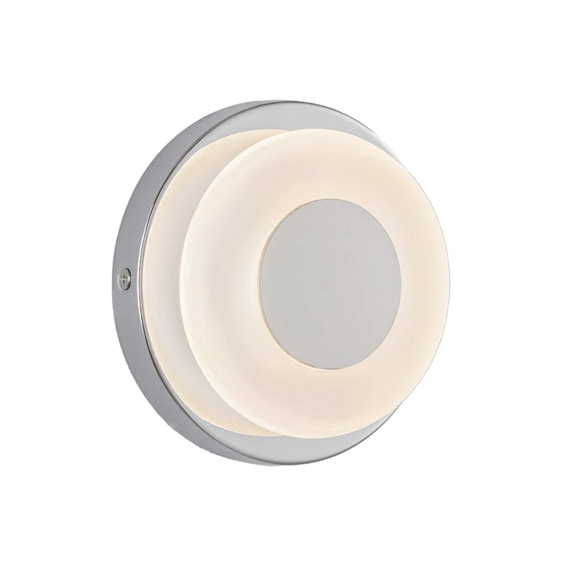 Kuzco Lighting WS97204-CH/FR Wall Sconce, LED, Chrome/Frosted Glass
