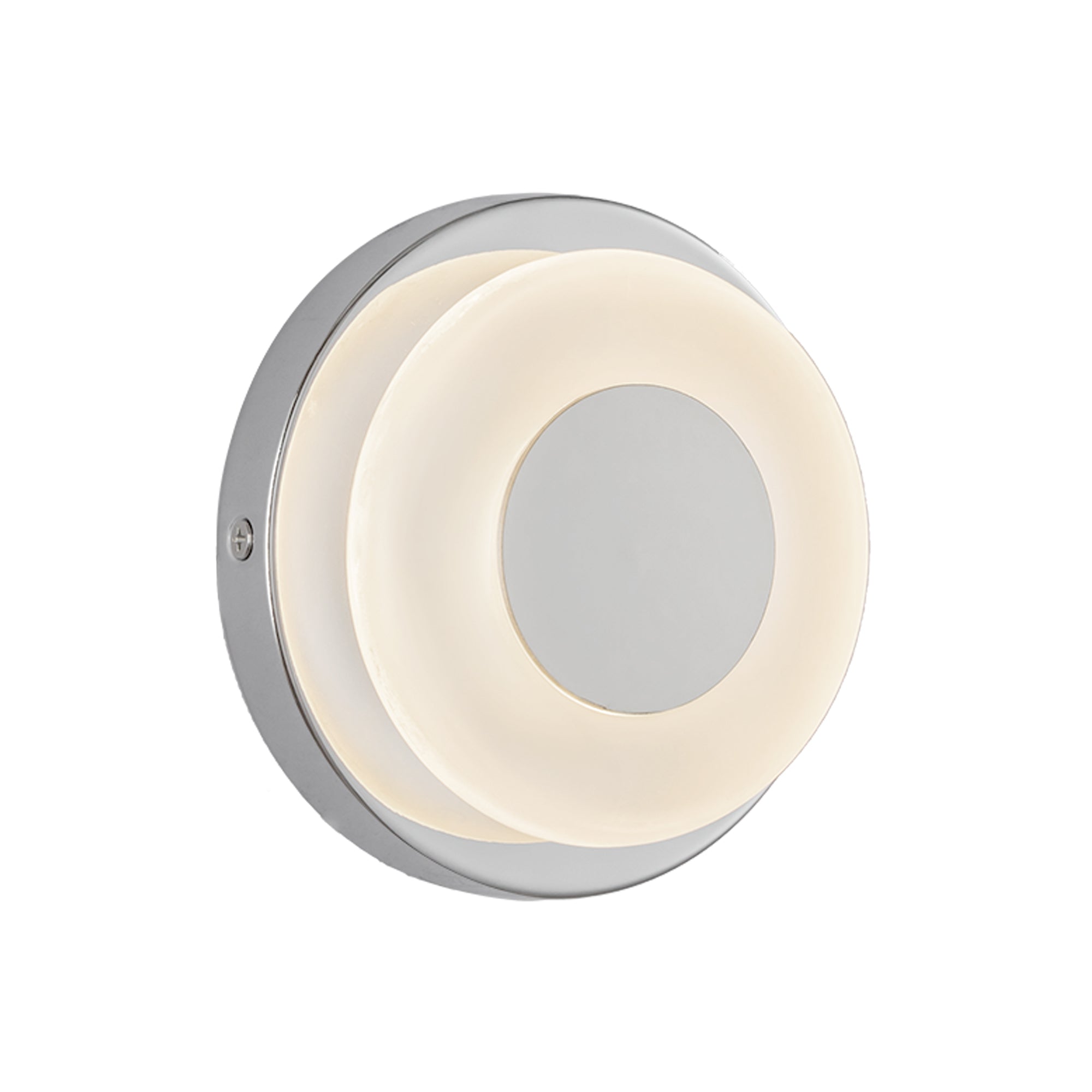 Kuzco Lighting WS97204-CH/FR Wall Sconce, LED, Chrome/Frosted Glass