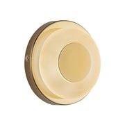 Kuzco Lighting WS97204-MRB/FR Stephord 4-in Wall Sconce, LED, Metallic Brass/Frosted Glass