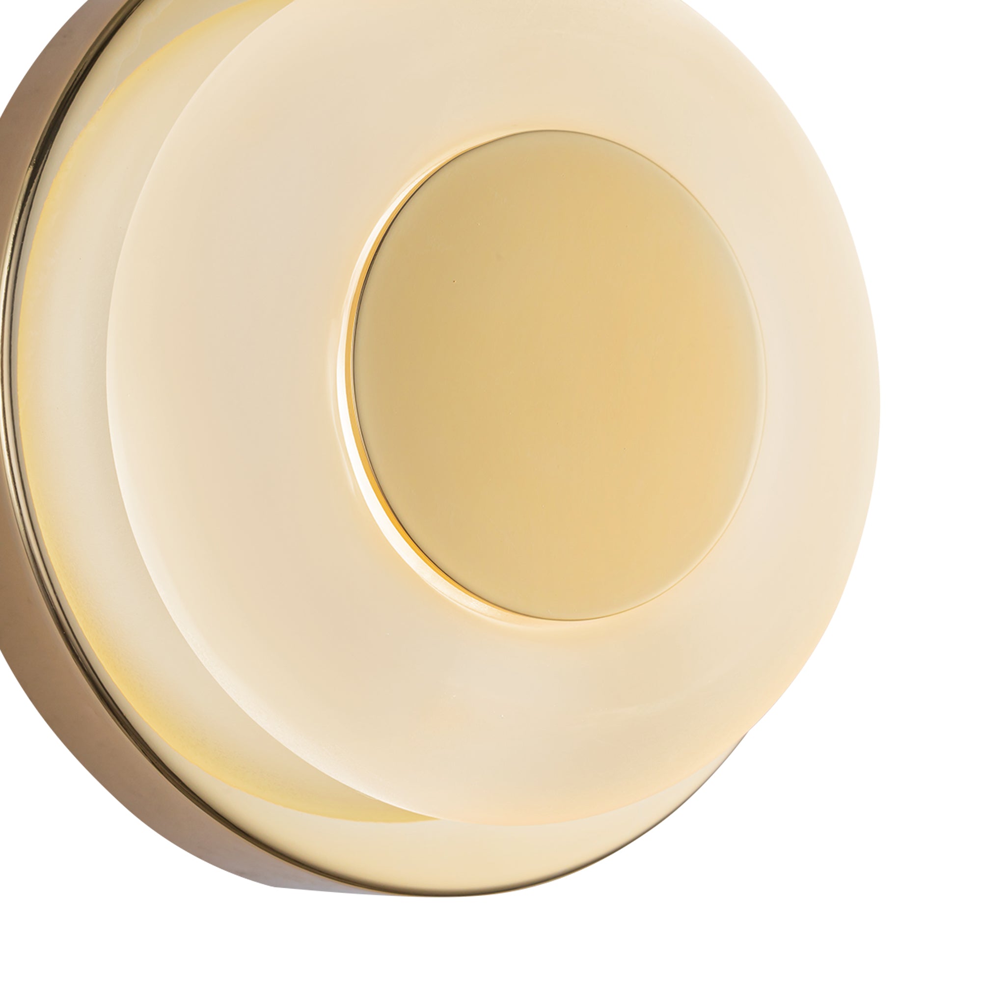 Kuzco Lighting WS97204-MRB/FR Stephord 4-in Wall Sconce, LED, Metallic Brass/Frosted Glass