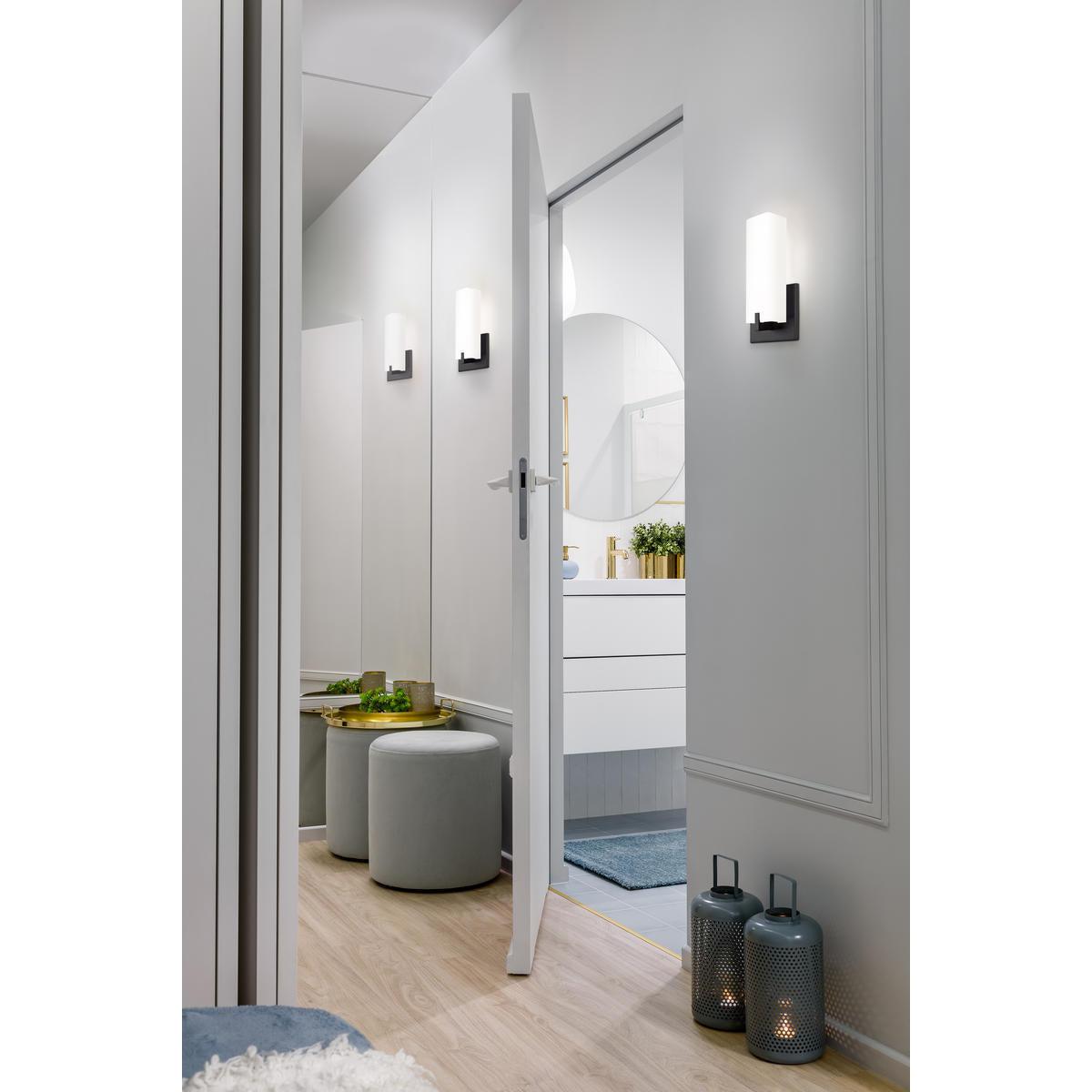 Kuzco 601485BK-LED Wall Sconce, UL Damp Rated, Black