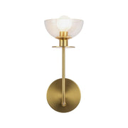 ALORA MOOD Lighting WV515205BGCL Wall Vanity Light Fixture, UL Damp Rated, Brushed Gold/Clear Glass