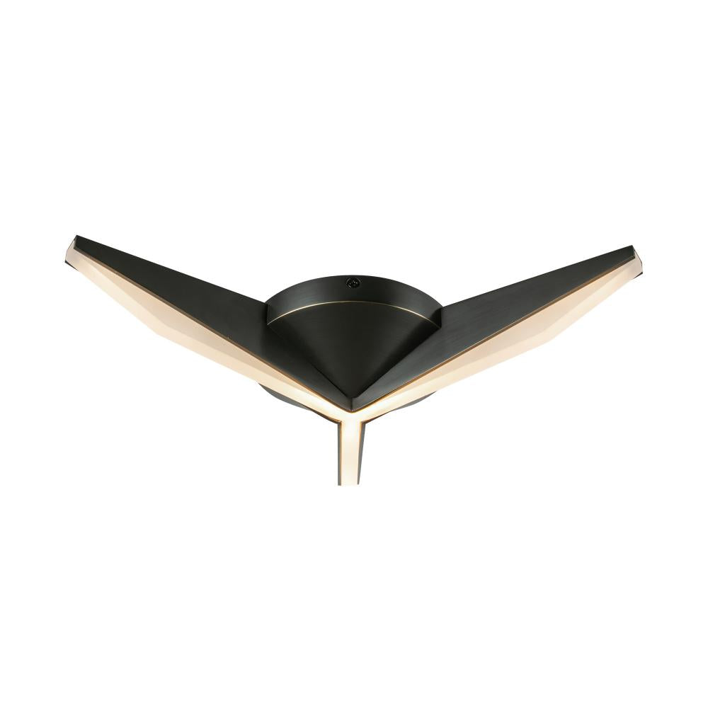 Kuzco Lighting FM64215-UB Tachi 15-in Urban Bronze LED Flush Mount, Urban Bronze