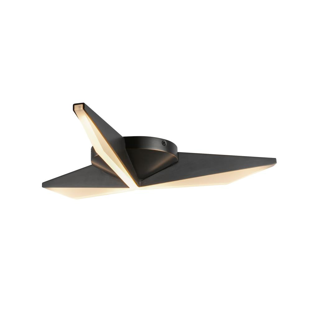 Kuzco Tachi FM64218-UB Flush Mount Fixture, UL Damp Rated, Urban Bronze