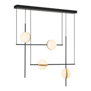 ALORA Lighting LP302004MBBG Tagliato 40-in LED Linear Pendant, UL Listed, Matte Black/Brushed Gold