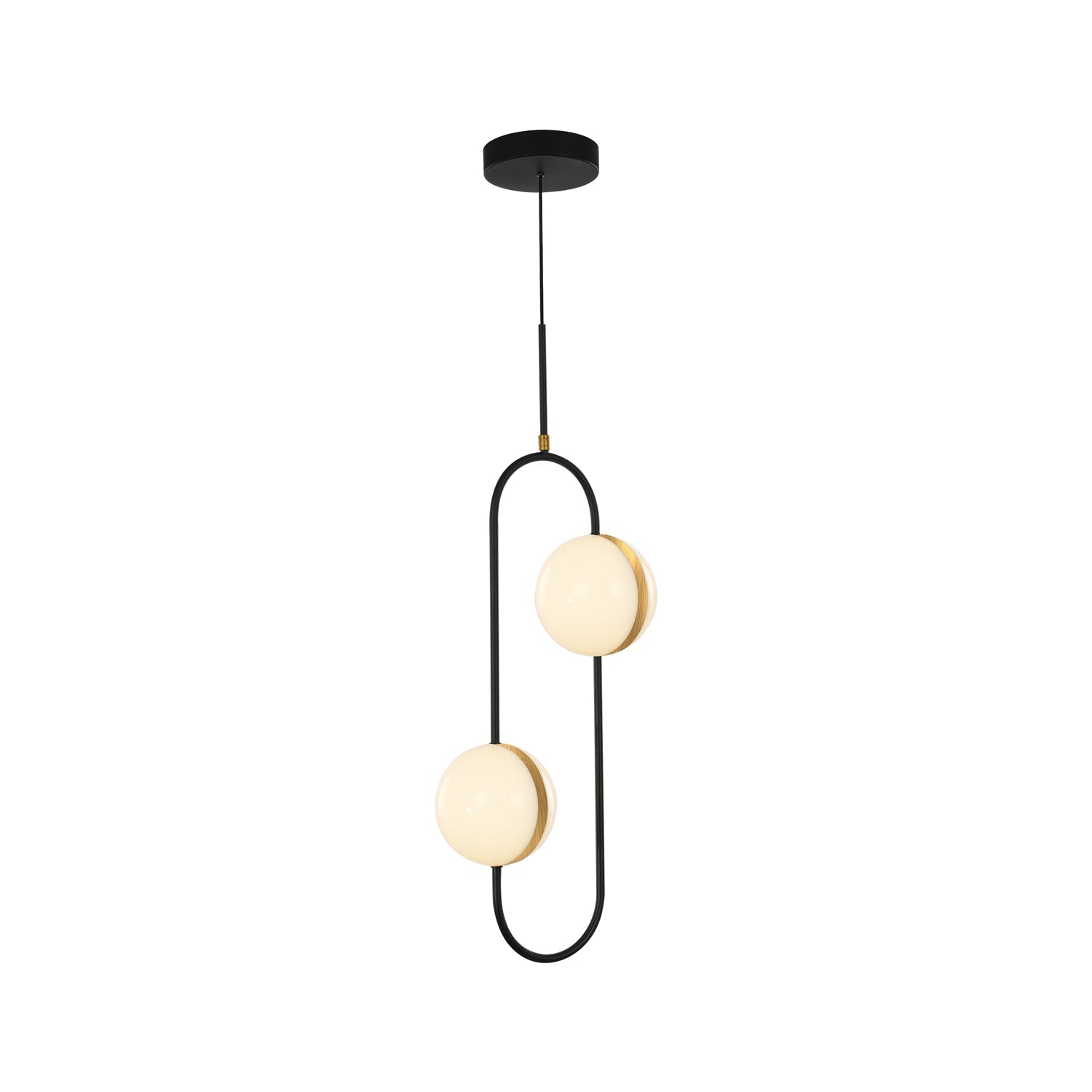 ALORA Lighting PD302002MBBG-UNV Pendant Light Fixture, UL Damp Rated, Matte Black/Brushed Gold