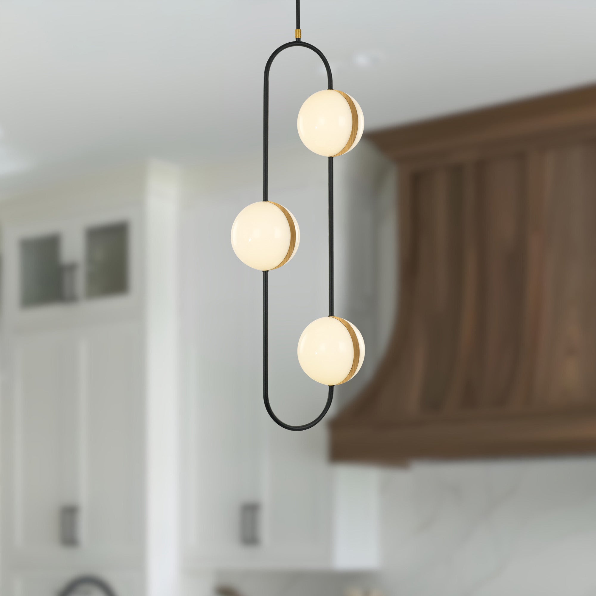 ALORA Lighting PD302003MBBG-UNV Pendant, LED, 3 Head, Modern Design, Matte Black/Brushed Gold