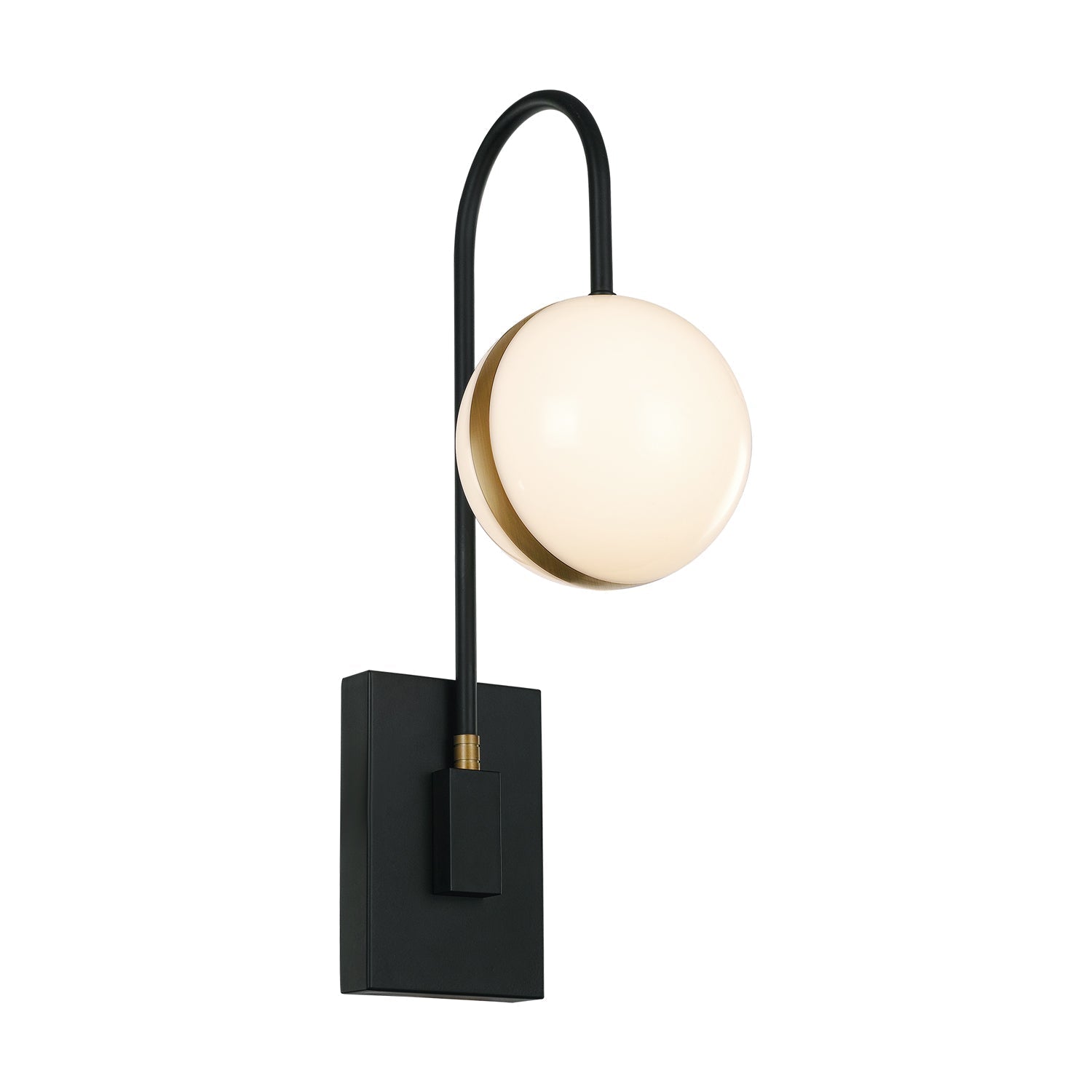 ALORA Lighting WV302001MBBG-UNV Vanity Light Fixture, UL Damp Rated, Matte Black/Brushed Gold