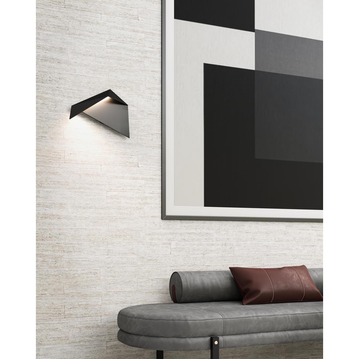 Kuzco Taro WS70410-BK Wall Sconce, LED, 10-in, Black
