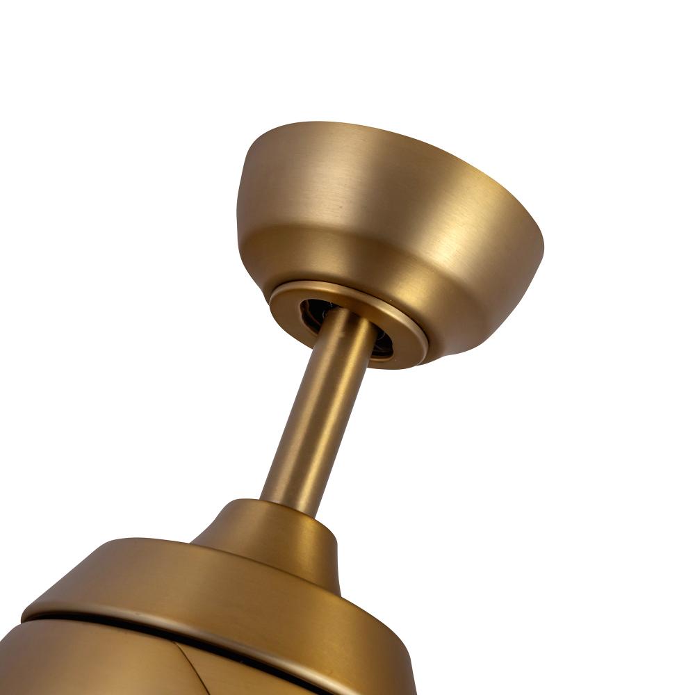Kuzco Lighting CF91954-BG/WH Thalia LED Ceiling Fan, 54-in, Brushed Gold/Matte White