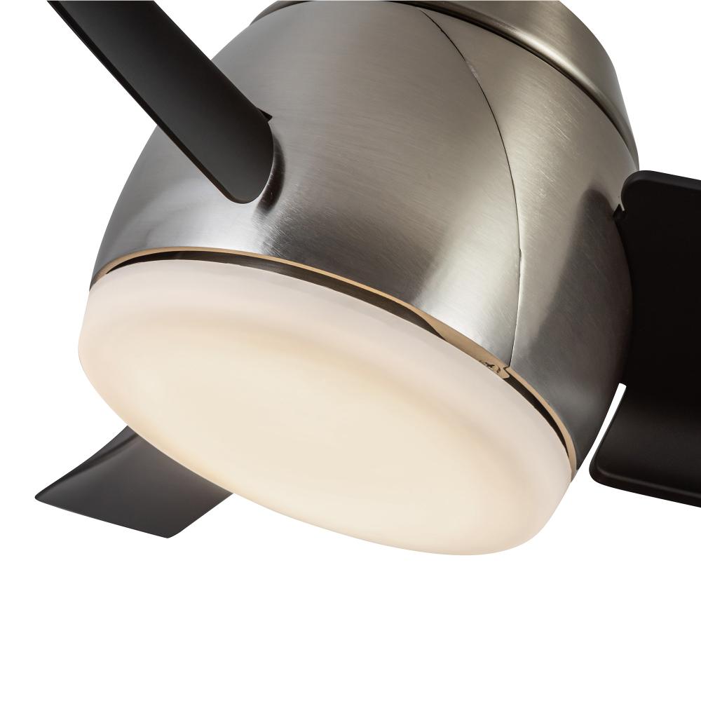 Kuzco Lighting CF91954-BN/MB Ceiling Fan, UL Listed, Brushed Nickel/Matte Black