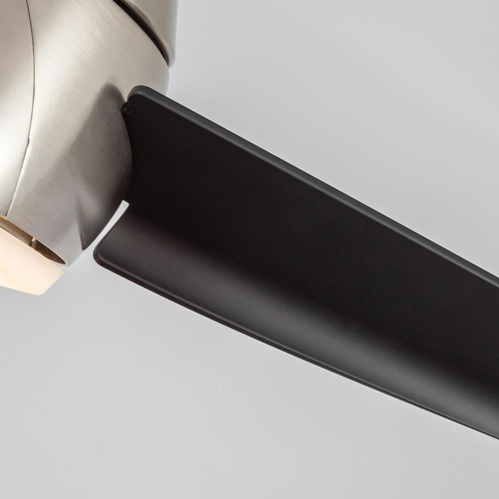 Kuzco Lighting CF91954-BN/MB Ceiling Fan, UL Listed, Brushed Nickel/Matte Black