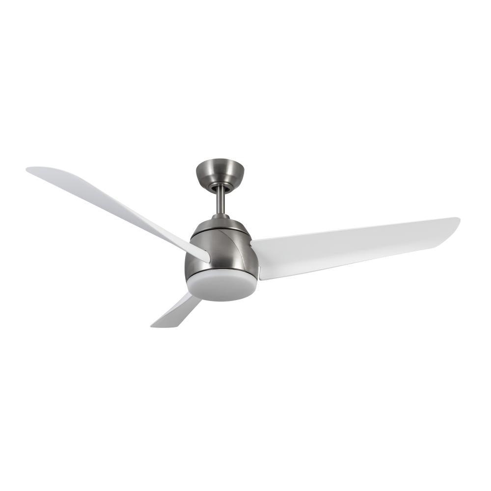 Kuzco Lighting CF91954-BN/WH Ceiling Fan, 54-in, Brushed Nickel/Matte White